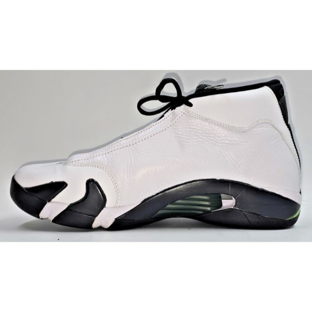 Size 12 - Air Jordan 14 Retro 2016 Oxidized Green 487471-106 White Black Sneaker - Picture 6 of 14